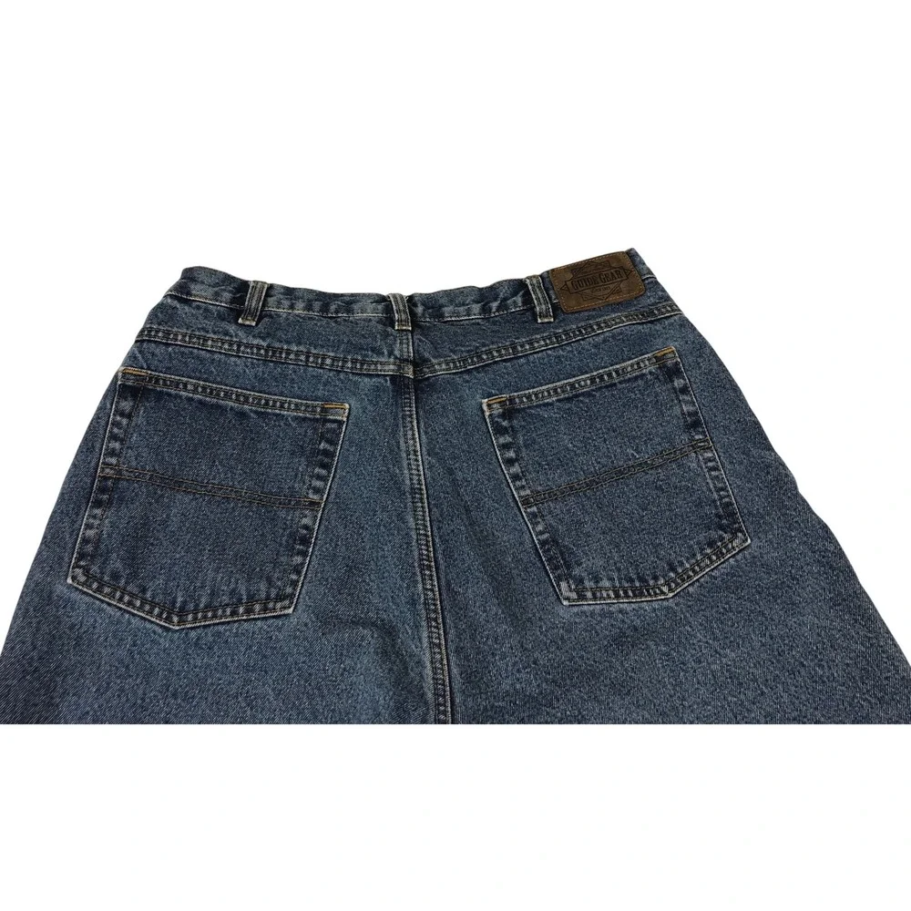 Guide Gear Womens Flannel Lined Denim Jeans 16 Blue Medium Wash Plaid Lining